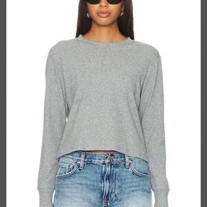 LNA Long Sleeve Ribbed Crew
